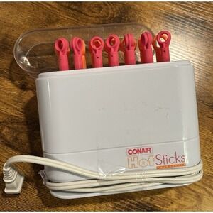 Conair Hot‎ Sticks Traveller 14 Flexible Rollers Model HS18W Complete Set Tested